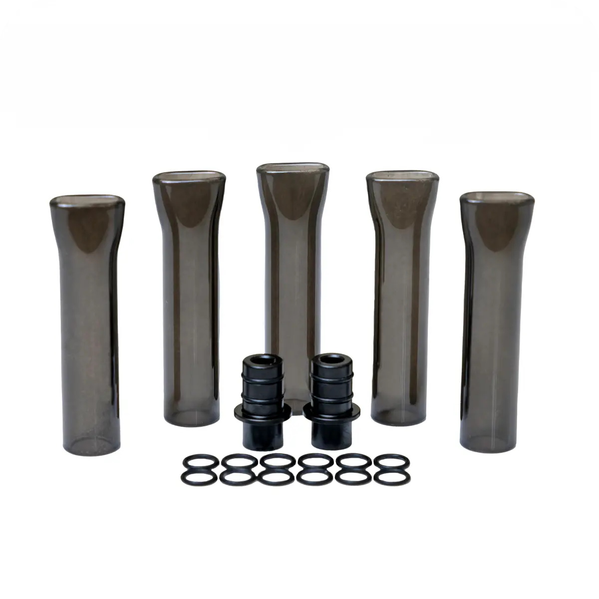 Cipher NOVA-Electric-Pipe-Borosilicate-Mouthpiece-Kit-Package-Contents-Primary - Cipher NOVA electric smoking pipe borosilicate glass mouthpiece 5pk kit with adapters